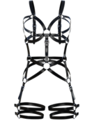 Leather slave harness