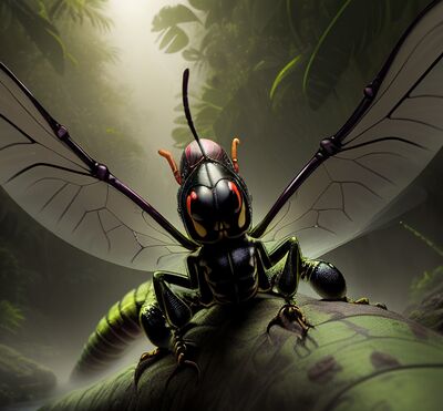 A chanoga wasp