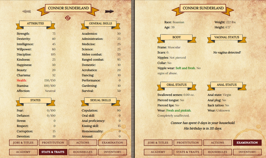 Connor Sunderland StartingStats.png