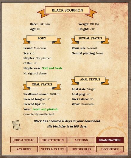 Black Scorpion starting stats sheet 3/3