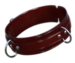 A leather slave collar