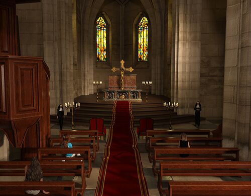 The Holy Virgin catholic cathedral interior