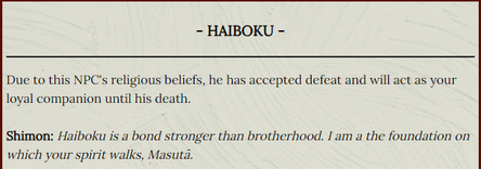 The Haiboku Trait