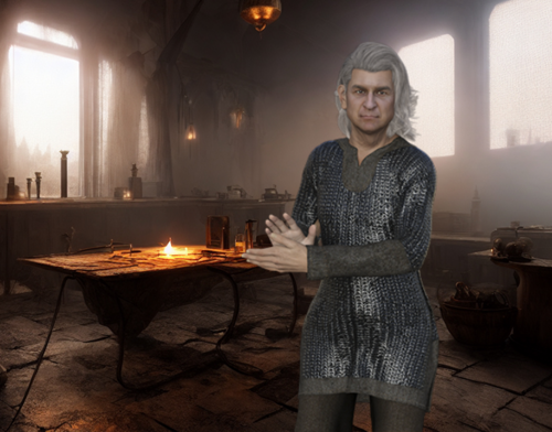 Tim Walton in his Smithery